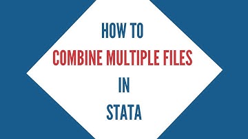 How to Combine Multiple Files in Stata | Stata Tutorial
