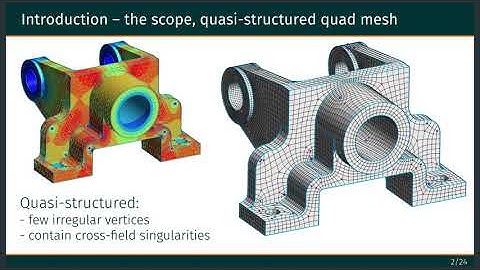 Quasi-structured quadrilateral meshing of complex CAD models in Gmsh, Maxence Reberol