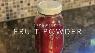 How to make  Strawberry powder from real fruit (2021)