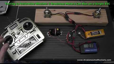 Testing to Determine Whether Two Brushless Motors Will Run on a Single ESC