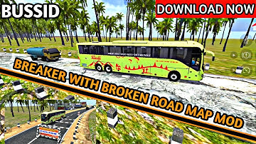New Map Mod For Bussid | Speed Breaker With Broken Road Map Mod For Bus Simulator Indonesia | GK