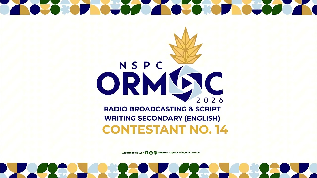 2026 NSPC Scriptwriting & Broadcasting for Radio, Secondary English | ENTRY #14 BARMM Bangsamoro