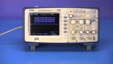 BK Precision Model 2530B - 25 MHz, 500 MSa s Digital Storage Oscilloscope Overview