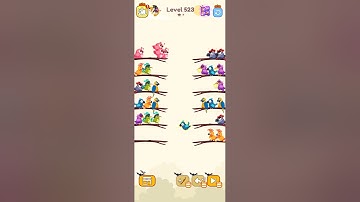 bird sort color game level 523 #gameartdesign #games #gameplay #gamedevelopment #gamedesign #game