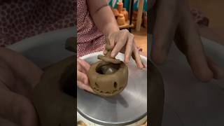  Pumpkin clay potterywheel pottery wheelthrowing clayart  handmade ceramic pumpkin Mpkin