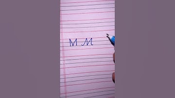 How to Write Letter M in Cursive Writing | Short Video |