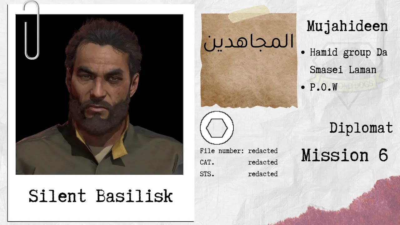 MGSV Unique Staff 026: Silent Basilisk a.k.a Hamid Survivor