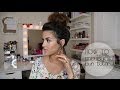 how to messy bun hair tutorial