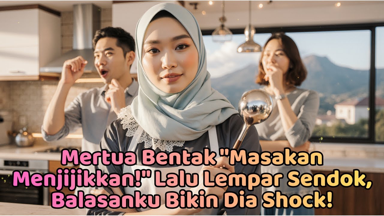 Mertua Bentak Masakan Menjijikkan! Lalu Lempar Sendok, Balasanku Bikin Dia Shock!.
