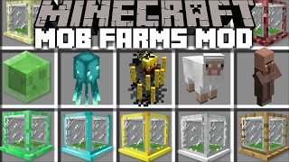 Minecraft TINY MOB FARM MOD / BUILD UNLIMITED FARMING MATERIALS WITH ANY MOB !! Minecraft Mods