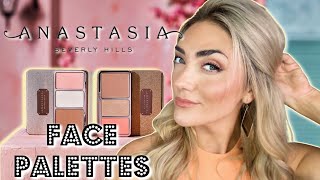 *NEW* ANASTASIA FACE PALETTES! COLOR COMPARISONS AND FIRST IMPRESSIONS!