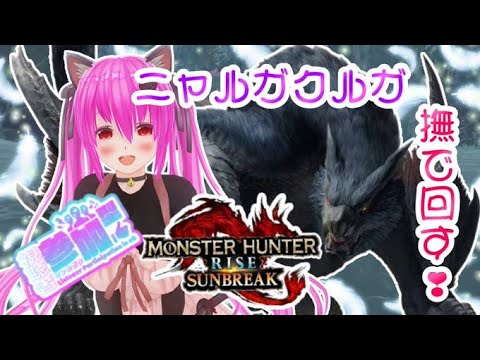 【#モンスターハンターライズサンブレイク 】(switch版)ナルガクルガたん🐈‍⬛討伐！！にゃんにゃんなでなで😻#サンブレイク【＃参加型】 #愛刀ノ御忍