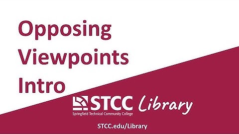 Opposing Viewpoints: Intro