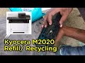 How to refill kyocera m 2040n Multifunction printer | How to recycling M2040 toner Cartridge