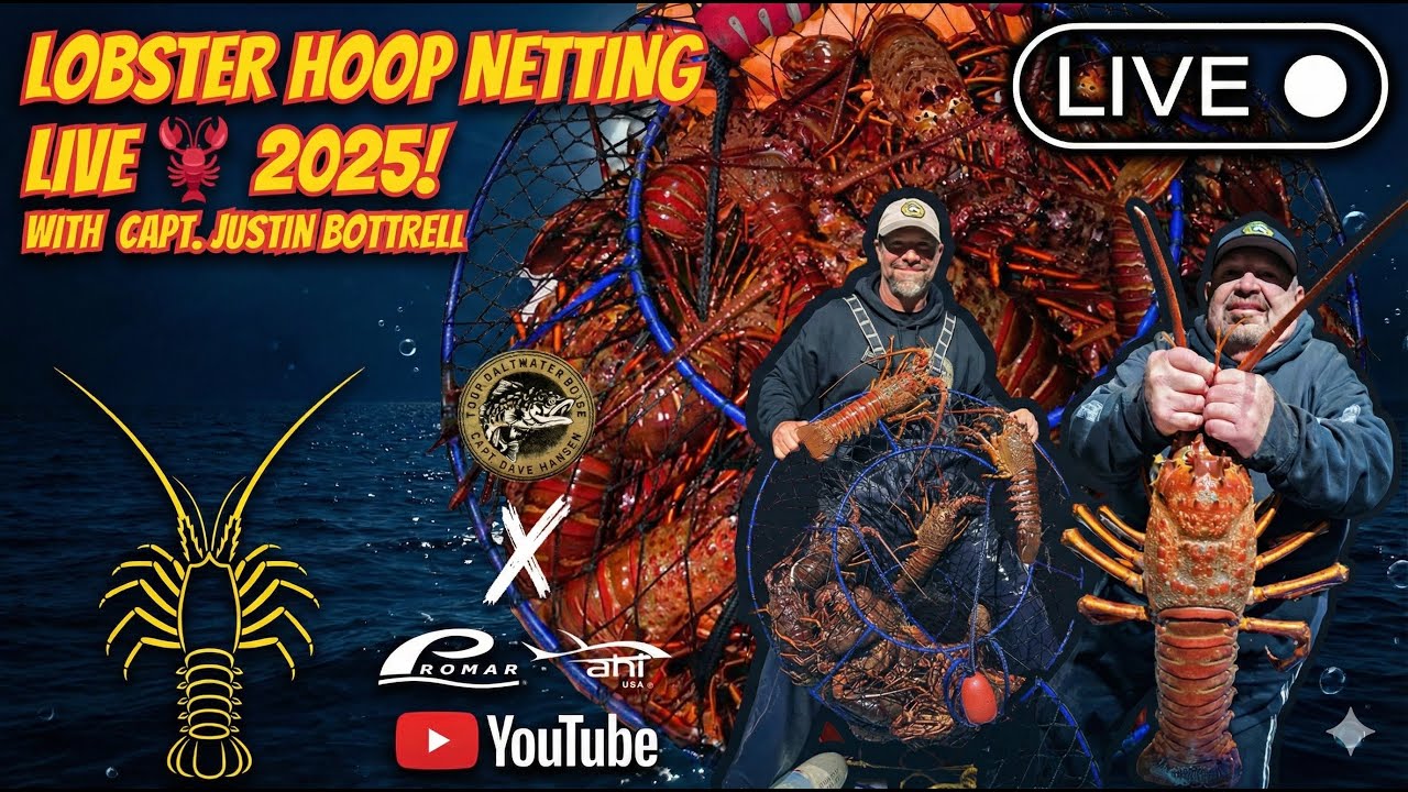 LIVE: Lobster Fishing with Capt. Justin Bottrell! (Part 2) - December 27th 2025