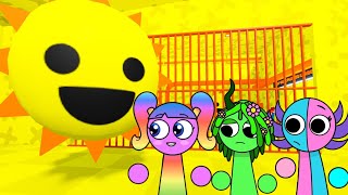 Sprunki Semi Hemi & Vineria Played Sprunki Mr Sun Prison Run Obby In Roblox Incredibox Sprunki