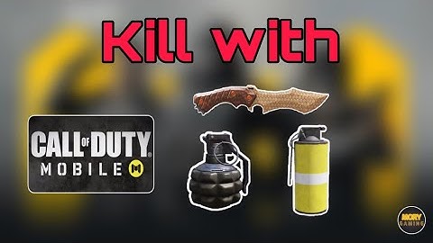 KILL WITH (nova gas, knife, grenade) CALL OF DUTY MOBILE, BATTLE ROYALE