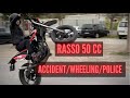 Rasso 50 cc  accident  wheeling  gendarmerie