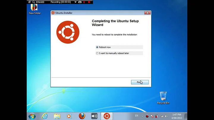 How to dual boot Windows 7 and Ubuntu 13.04/12.10