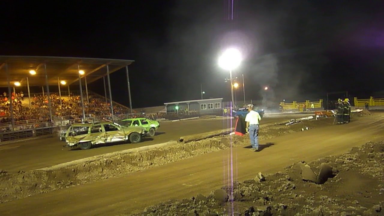 2017 IRON COUNTY MI FAIR DEMO DERBY CONSOLE YouTube