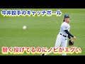 軽く投げてるのにノビがエグい！今井投手のキャッチボール