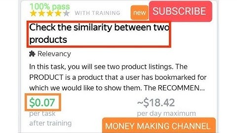 Check the similarity between two products training 100% pass new