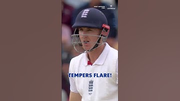 Siraj and Harry Brook share a heated moment out in the middle | #ENGvIND