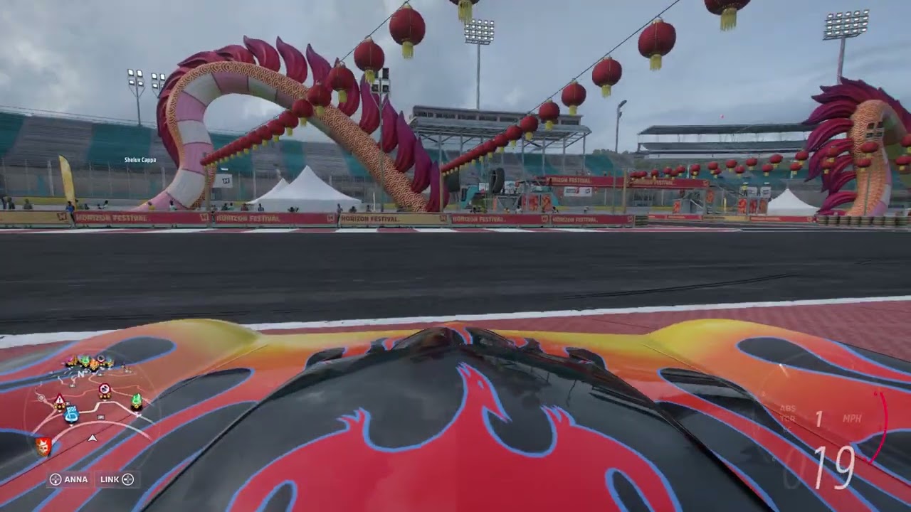 Cruising around at Forza Horizon 5 Stadium during Lunar New Year Festival