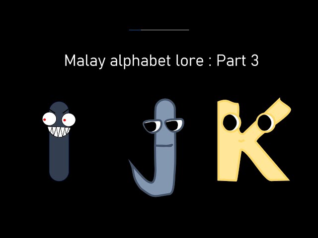 Malay alphabet lore: Part 1 