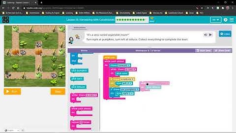 Grade 9 - Coding | 23 July 2020 | Until loops in a maze: Puzzle 1 - 8