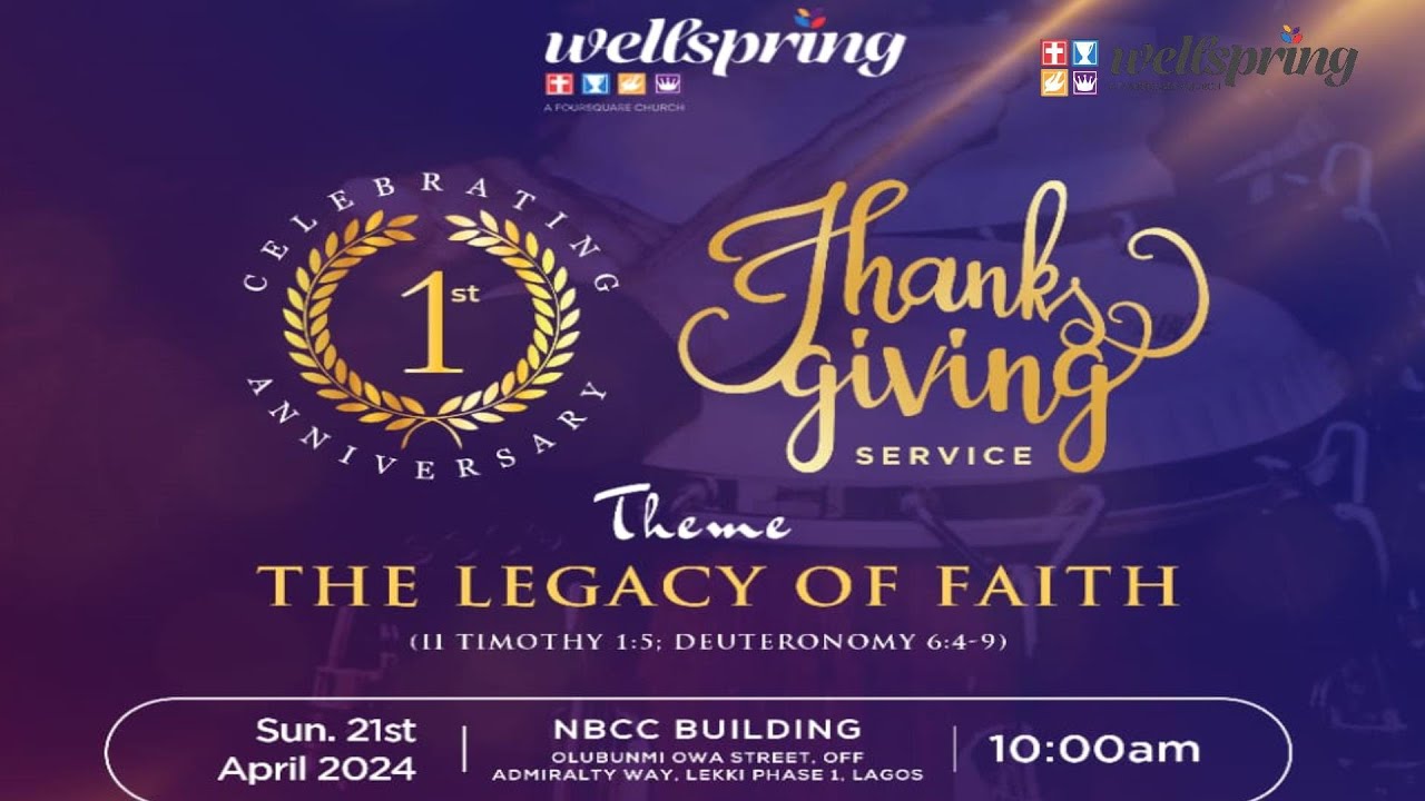 Legacy of Faith | Anniversary Service | Rev. Peter Ameadaji | 21st April 2024
