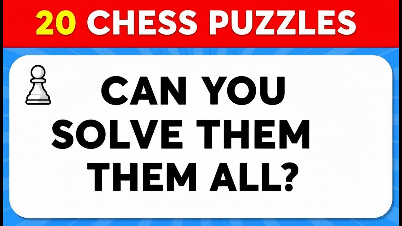 Hard Riddles Chess Only a Genius Can Solve These 5 chess Riddles π§ π§© Brain Teasers & Quiz ...