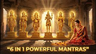 6 in 1 Powerful Mantras of Ganesh, Vishnu, Shiv, Krishna, Hanuman and Mata Rani | Divine Blessing