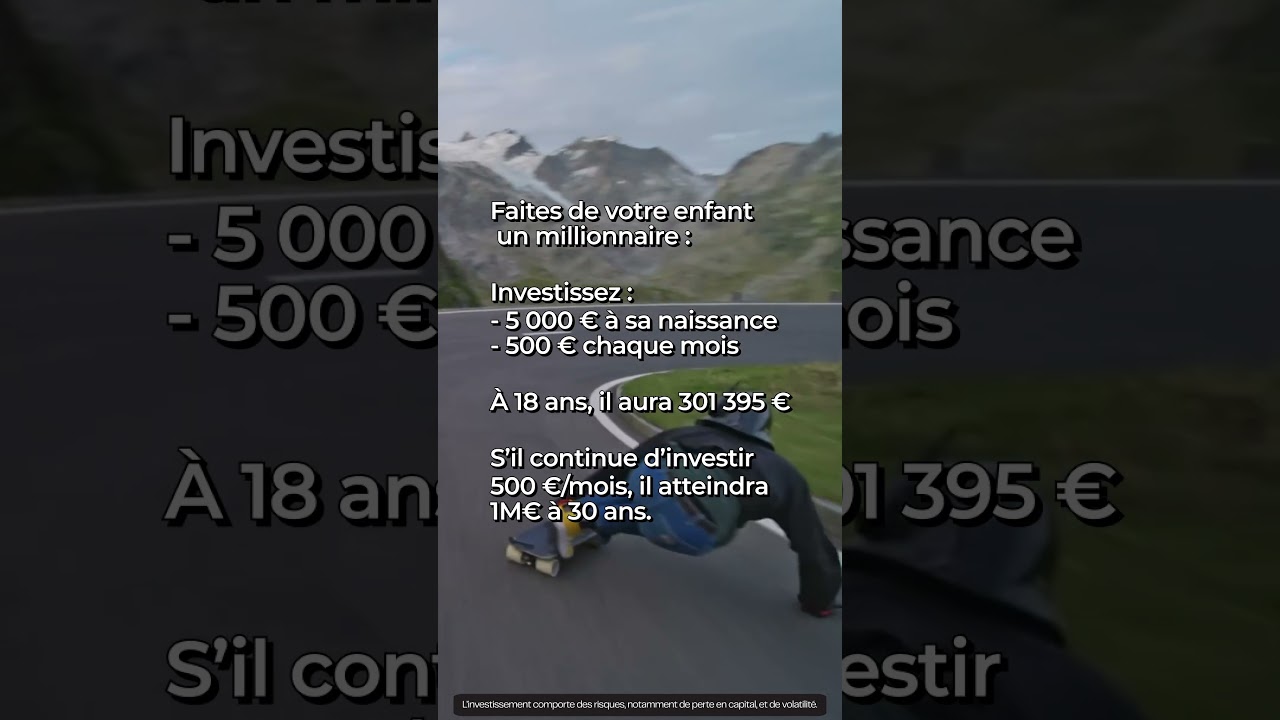 Avec une performance de 10%/an, estimée selon la performance historique de la bourse US sur 40 ans.