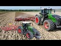 Chantier xxl  reprise de labour  fendt 1050 et 942 avec 20m vibro 