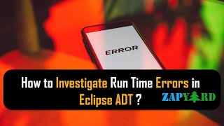 How to Investigate Run Time Errors in Eclipse?