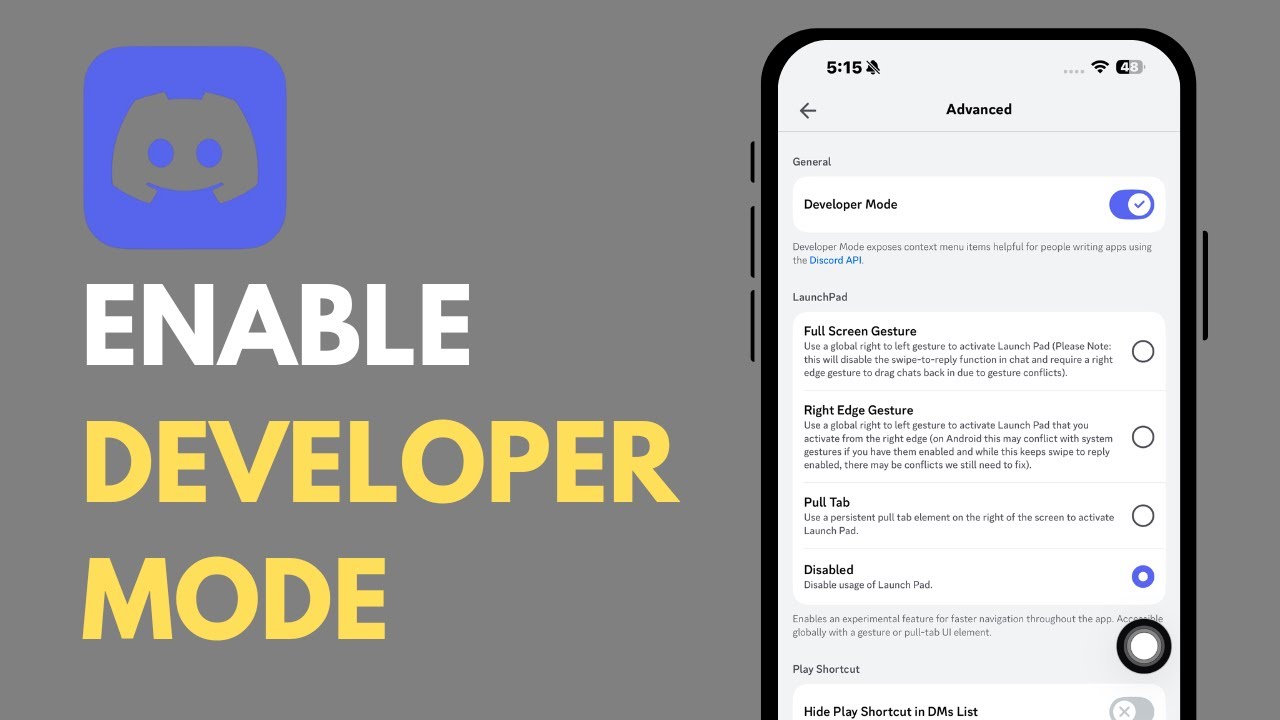 How to Enable Developer Mode in Discord Mobile App (2025)