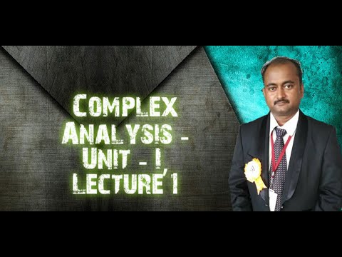 Complex Analysis Unit I - YouTube