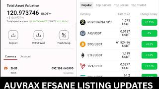 Efsane Listing soon on AuvRax Exchange, how to set-up your Account ahead of the Listing.