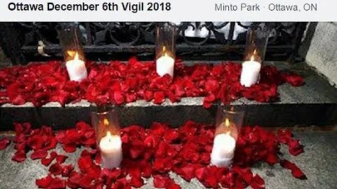 December 6 Vigil - Ottawa 2018
