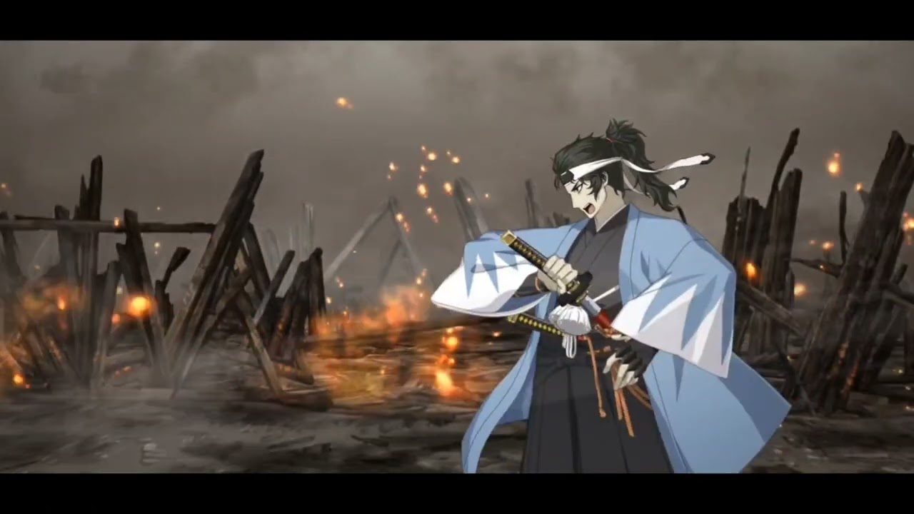 FGO 土方歳三 霊衣 浅葱の羽織袴 宝具 モーションまとめ #FGO - YouTube