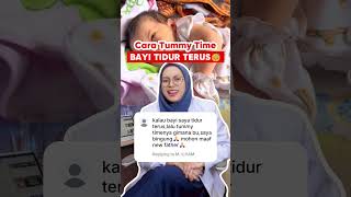 CARA TUMMY TIME BAYI TIDUR #newborn #parenting #kesehatananak