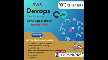 AWS DevOps new batch Starts on Monday #awsdevops  #awscloudservices  #awsdeveloper  #awslearning