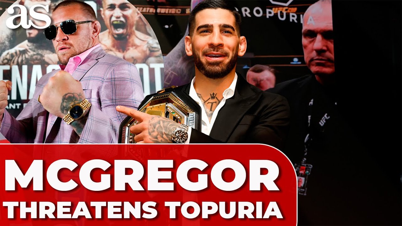 CONOR MCGREGOR lands in Spain, issues FIERY THREAT to UFC champ ILIA TOPURIA