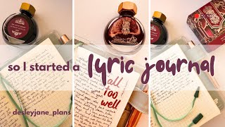 Lyric Journal ✨ Journal With Me ✨ Chat About Music