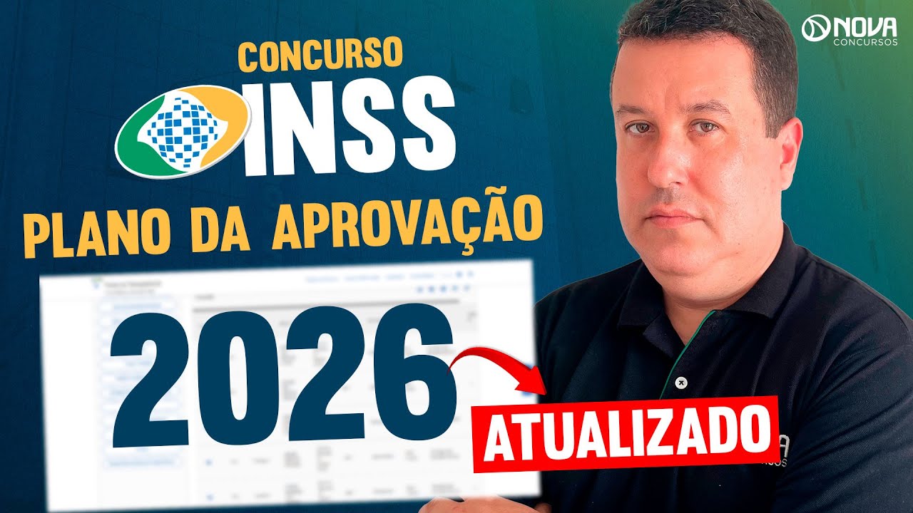 🔥PLANO DE ESTUDOS COMPLETO INSS 2026