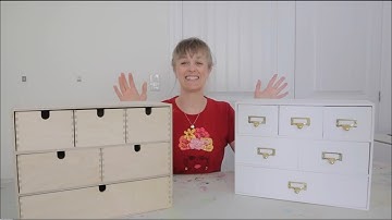 DIY IKEA Hack Apothecary cabinet Moppe Drawers
