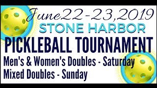 Mixed Doubles Finals - Age 50 to 59 - 2019 Stone Harbor Pickleball Tournament