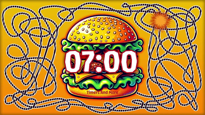 7 Minute Cartoon Style Burger 🍔 Timer Bomb 💣