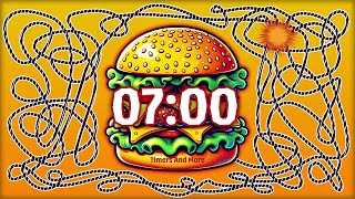 7 Minute Cartoon Style Burger 🍔 Timer Bomb 💣